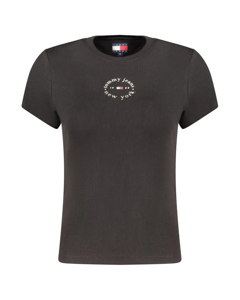 Tommy Hilfiger Cotton-T-Shirt für Damen - Schwarz Schwarz