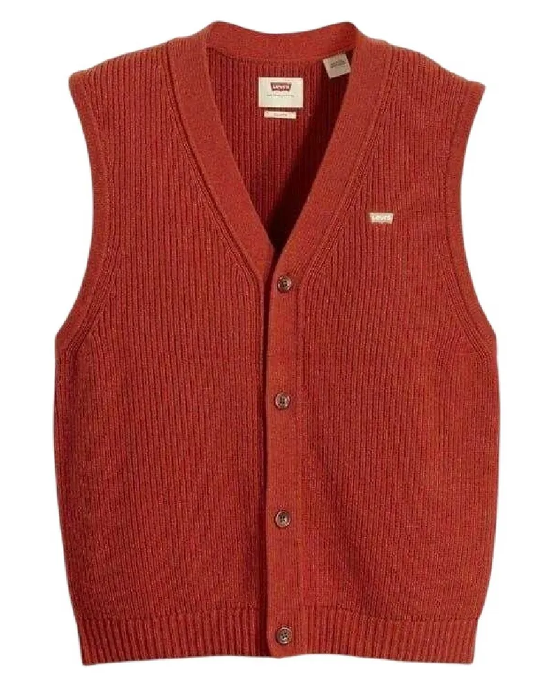 Levi's Pullover-Weste für Herren (Rooibos Tee Rot