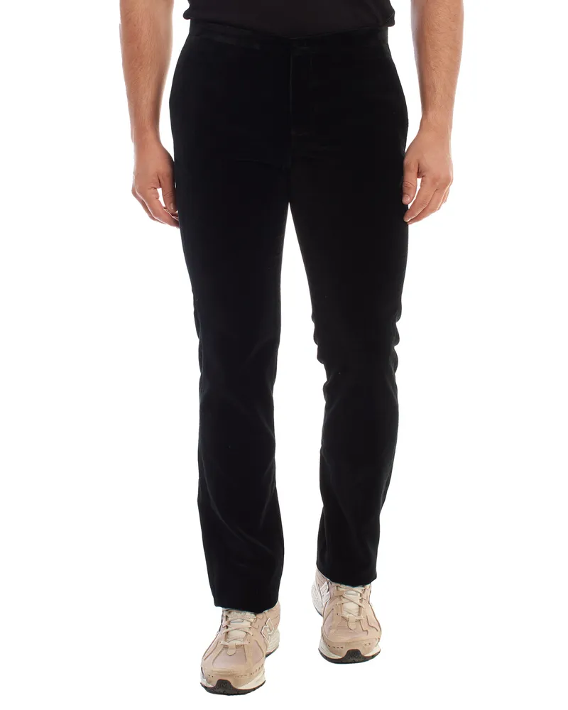 Emporio Armani Herren-Anzughose aus Samt 01P630 Schwarz