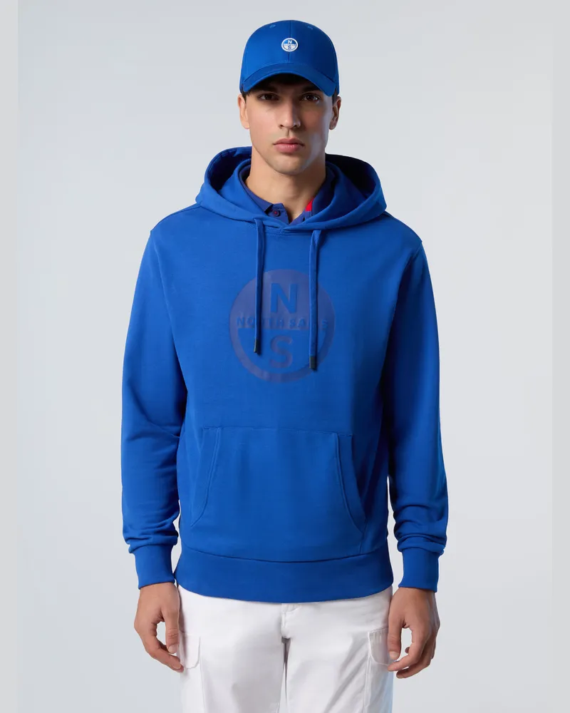 North Sails Kapuzenpullover Maxi-Logo-Print Blau