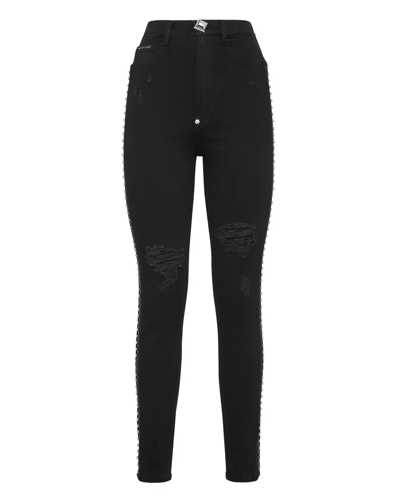 Philipp Plein Jeggings Schwarz