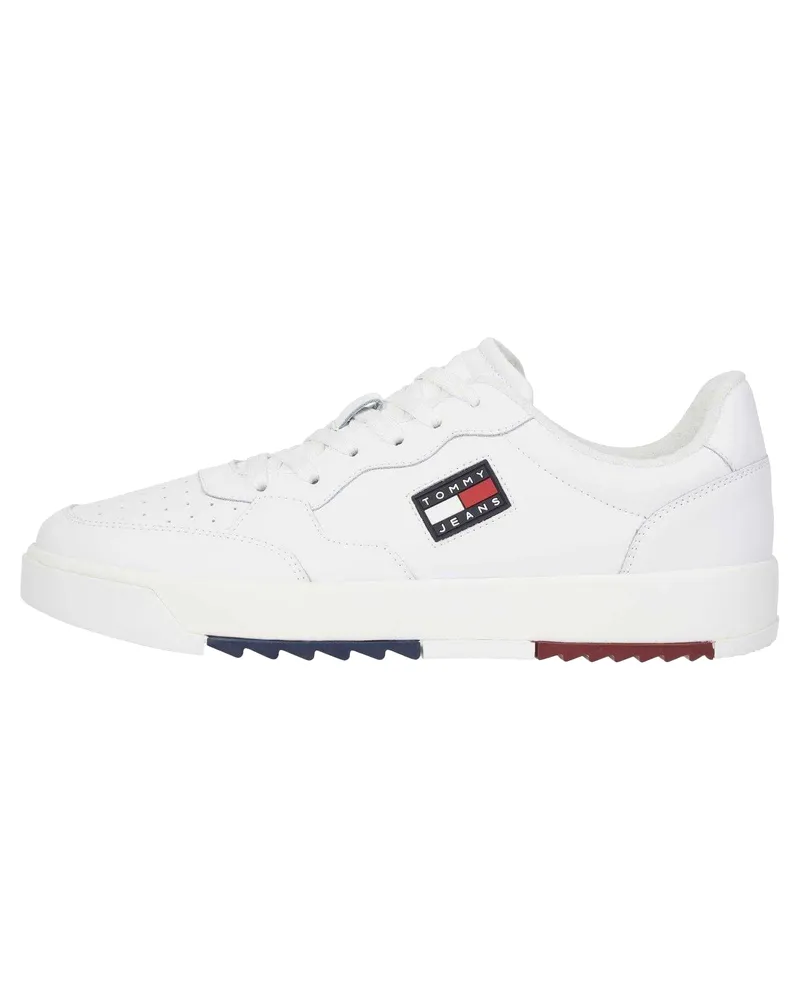 Tommy Hilfiger Sneaker für Herren, Leder (Weiß Weiß