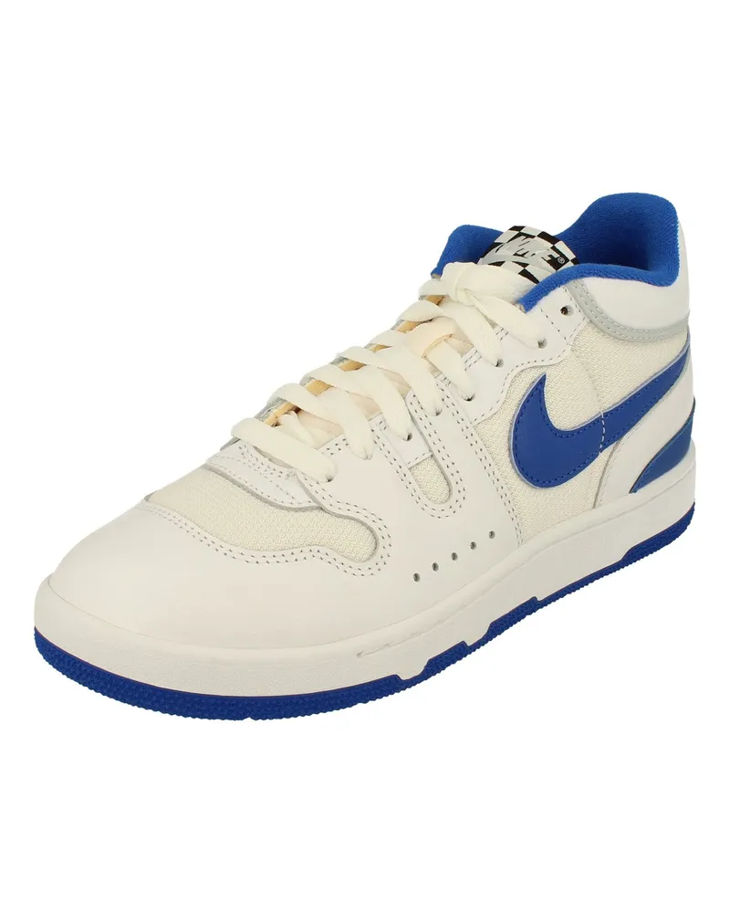 Nike Attack - Weiße Turnschuhe Mit Blauen Details Weiß