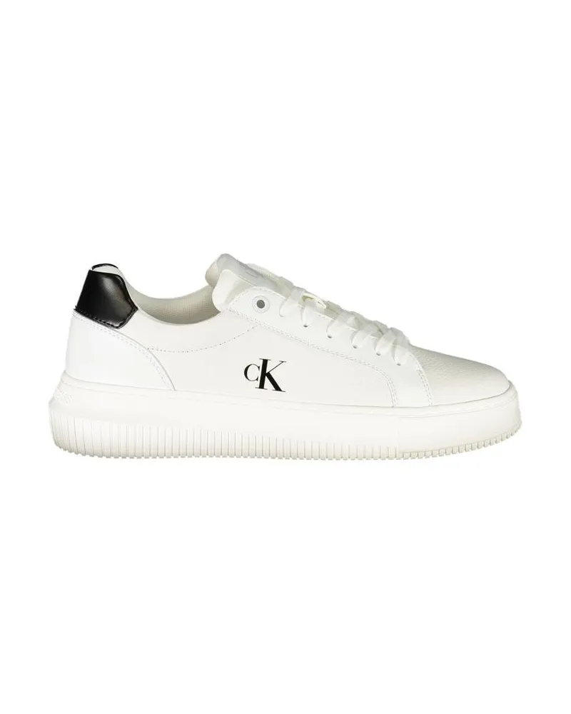 Calvin Klein Plattform Sneaker Low Top Classic Weiß