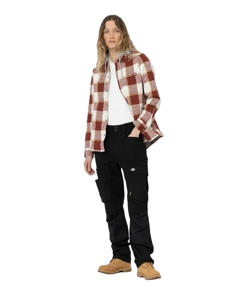 Dickies Hemdjacke für Damen (Gebrannter Ziegelstein Korallenrot