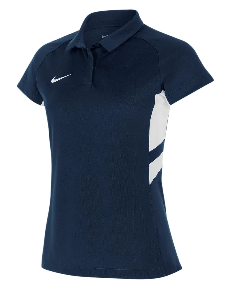 Nike Poloshirt für Damen, Kontrasteinsatz, Raglanärmel (Marineblau/festes Weiß Weiß