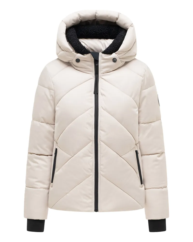 Marikoo Damen Winterjacke Shinamii mit Teddyfutter Grau