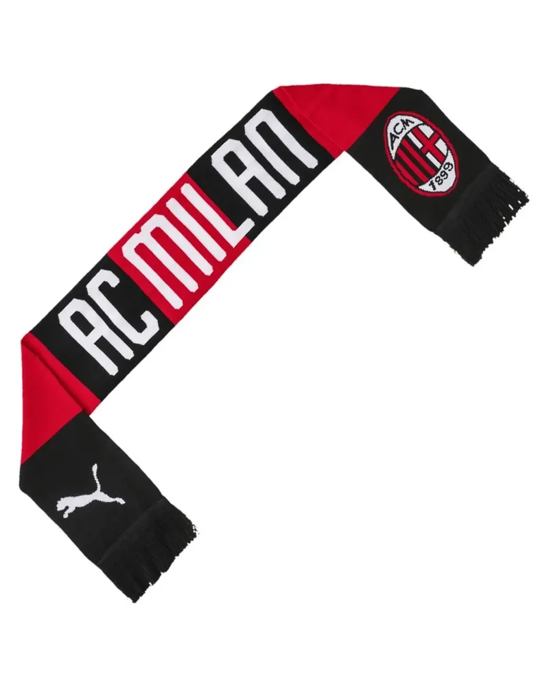 Puma AC Milan 1899 Schwarz/Rot Fanschal Mehrfarbig