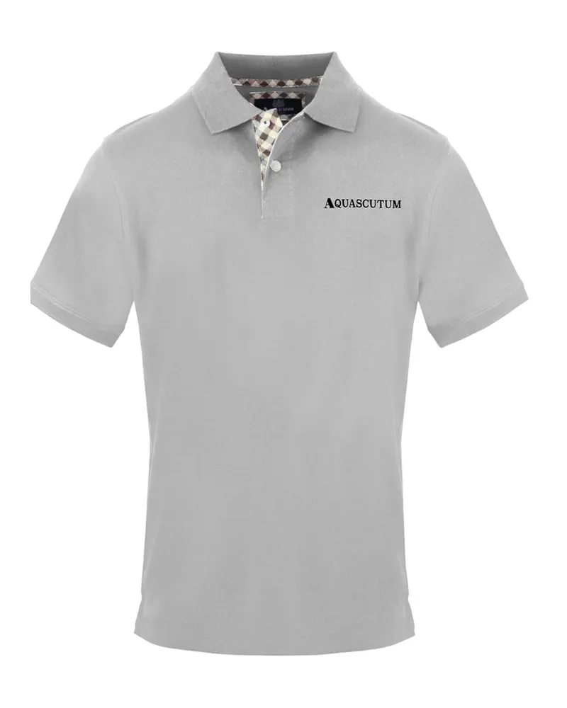 Aquascutum Poloshirt für Herren (Grau Grau