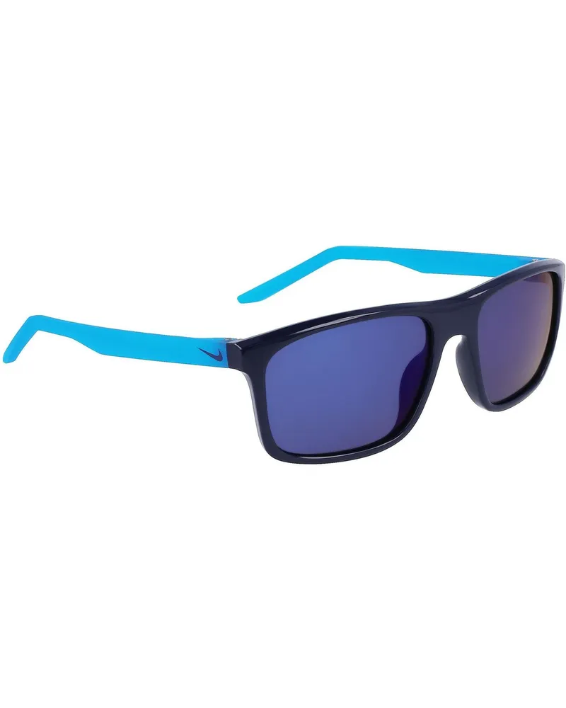 Nike Fire P" Rechteck-Sonnenbrille für Herren (Schwarz Marineblau