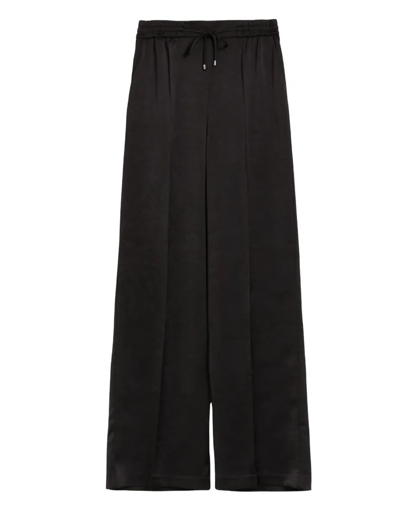Ted Baker Umaibo Satin Jogginghose Mit Weitem Bein, Schwarz Schwarz