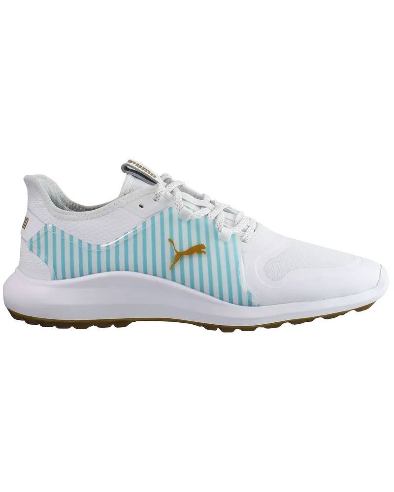 Puma Ignite Fasten8 Seersucker Golf weiße Herren Schuhe Weiß