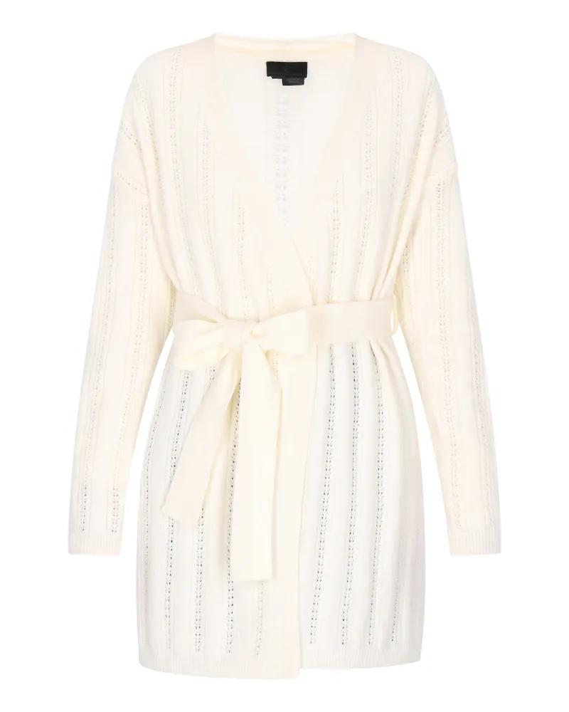 DreiMaster Cardigan Damen Wollweiss Wollweiß
