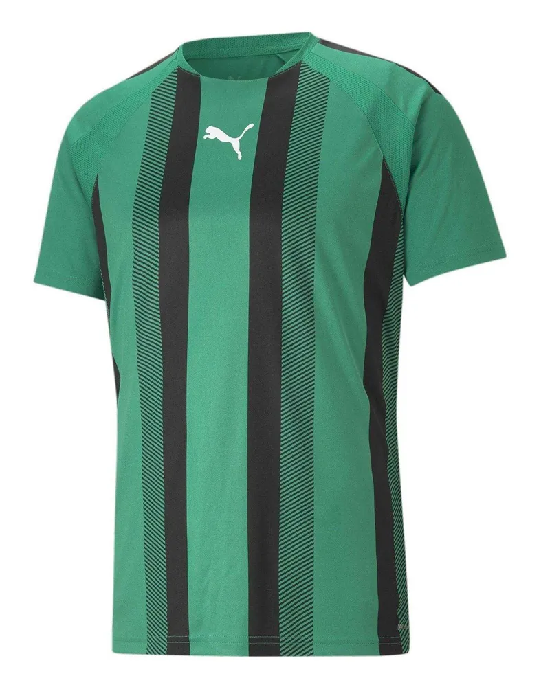 Puma Team Liga" T-Shirt für Herren (Grün/Schwarz/Weiß Grün