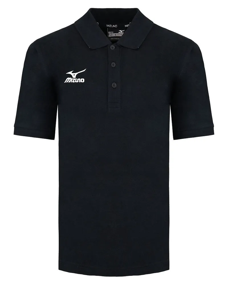 Mizuno Pros Black Golf Polo -Hemd Schwarz