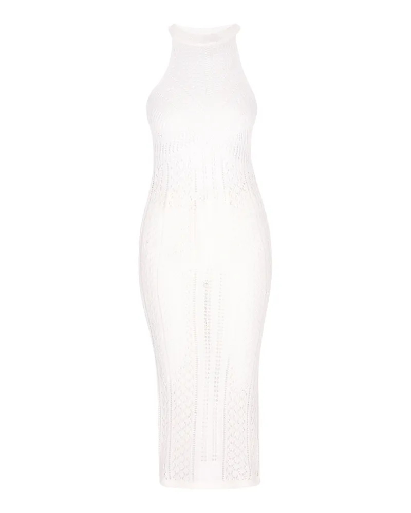 IZIA Kleid Frauen cremefarben Wollweiß