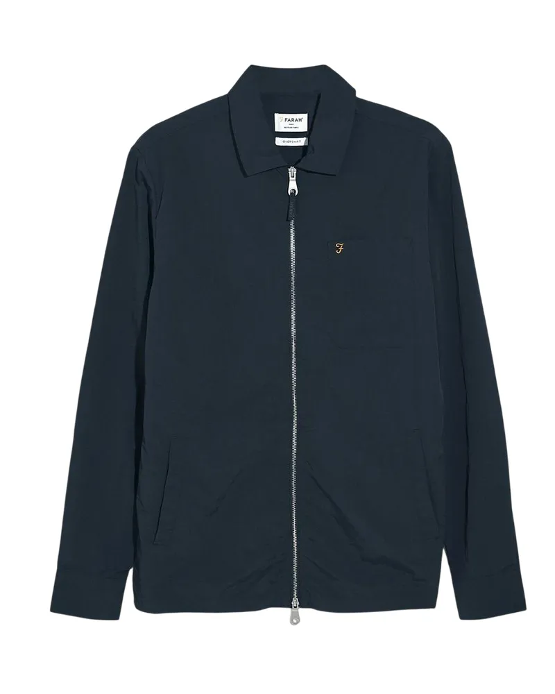 Farah 1920 Hemdjacke für Herren (Dunkles Marineblau Marineblau