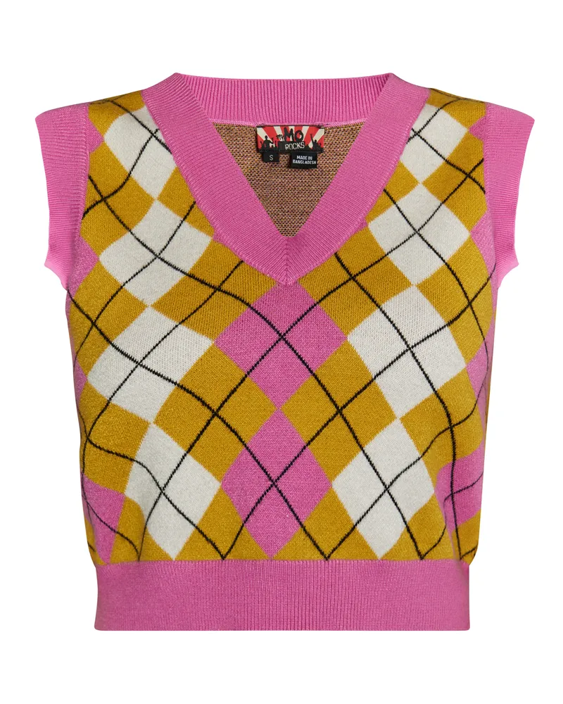 My Mo strickpullunder Damen Pink Gelb Mehrfarbig Mehrfarbig