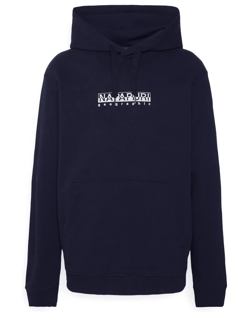 Napapijri Herren-Kapuzenpullover der Marke . Die Kapuzenpullis von Napapijri sind aus Baumwolle gefertigt und haben eine normale Passform. Die weiche Baumwolle sorgt für hohen Tragekomfort.  Marke: NapapijriModellname: B-Box HoodieKategorie: Herren-KapuzenpulloverMaterialien: BaumwolleFarbe: blau Blau