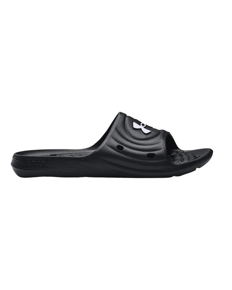 Under Armour Herren/Damen Unisex Badesandale "Locker IV" (Schwarz/Weiß Schwarz