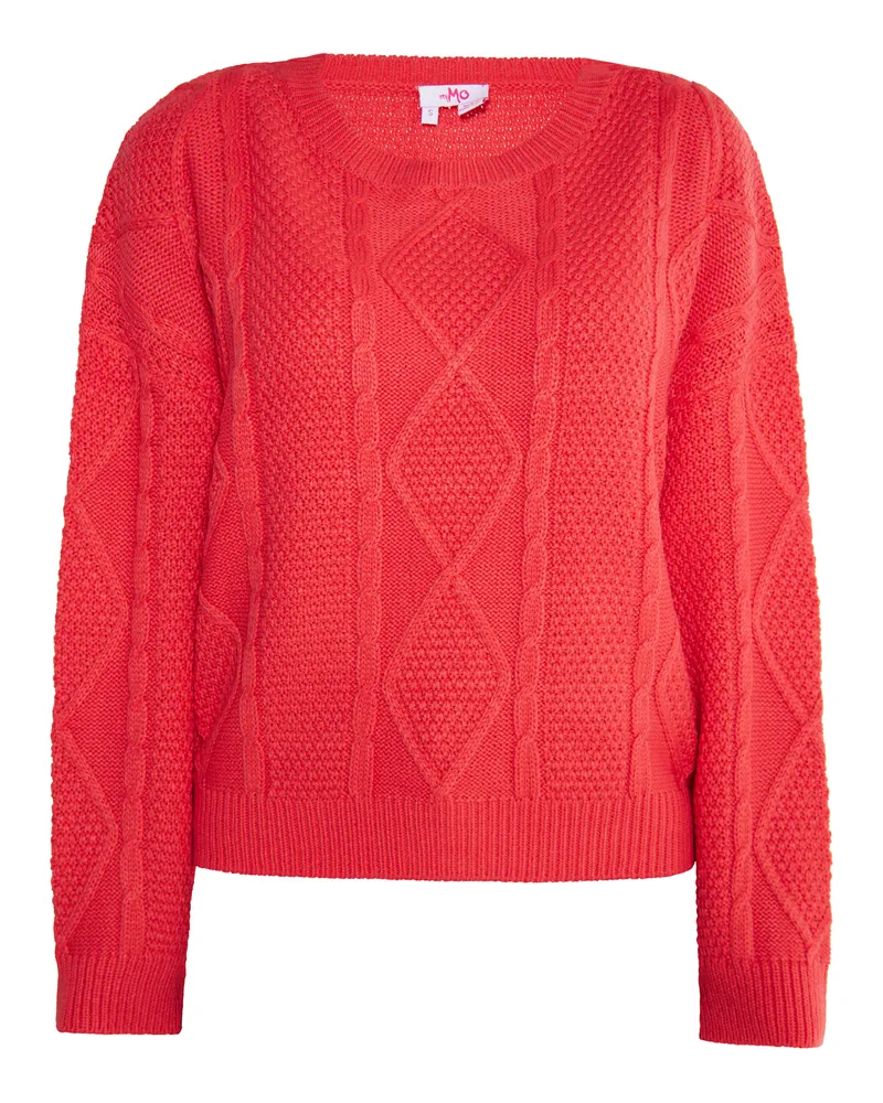 My Mo Strickpullover Damen verrotten Rot