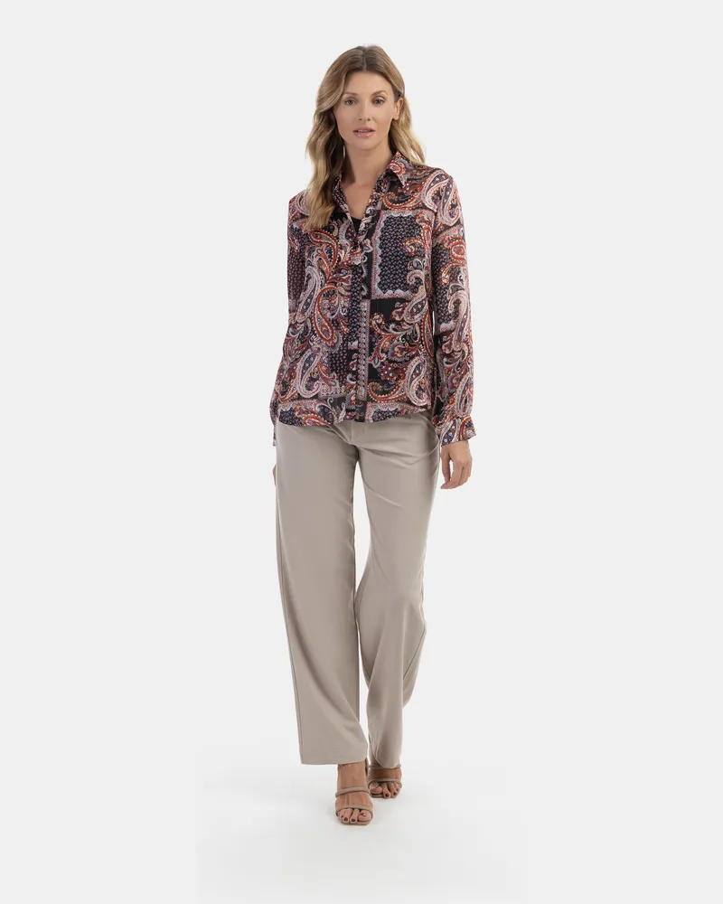Usha Blouse qisha Schwarz