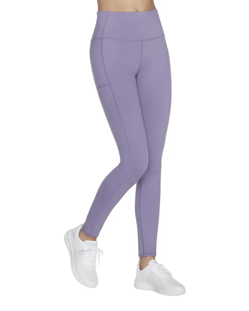 Skechers Gowalk Wear" Leggings für Damen (Hoher Stehkragen Grau