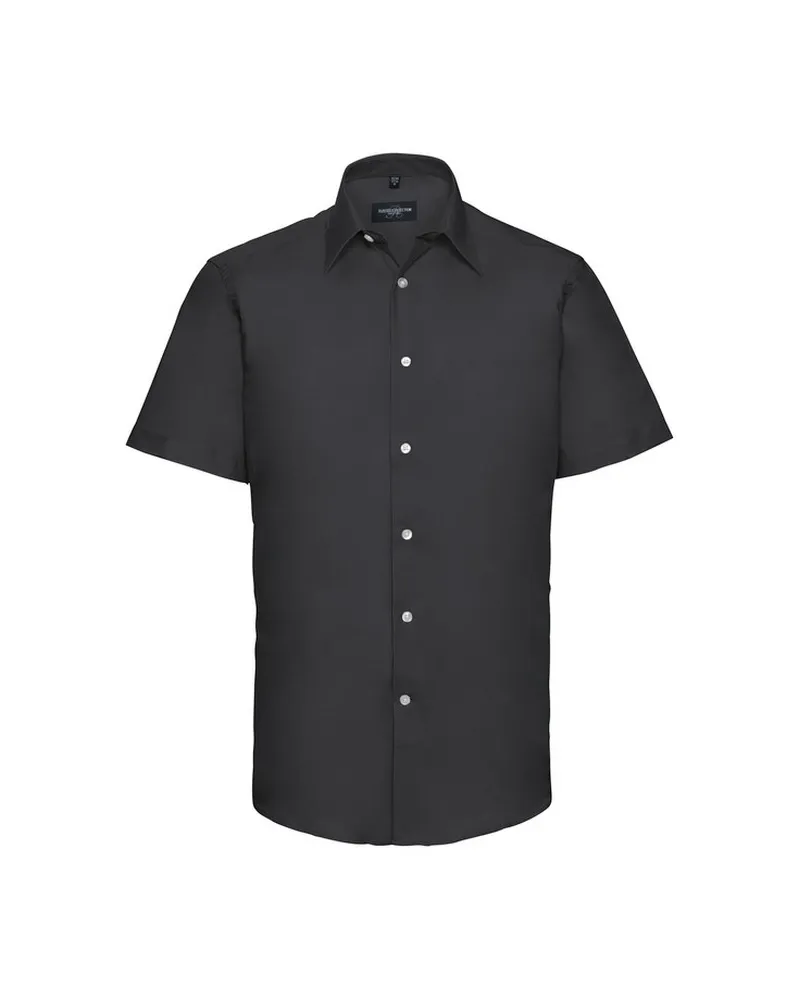 Russell Athletic Russell Collection - Hemd für Herren kurzärmlig (Schwarz Schwarz