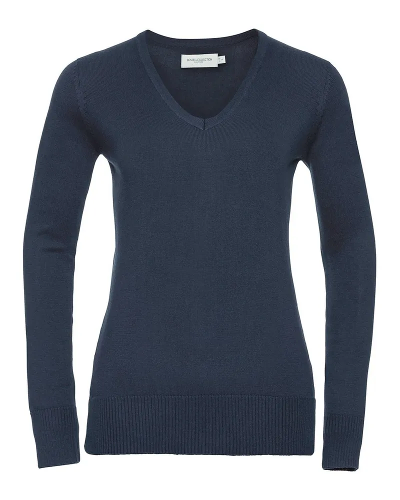 Russell Athletic Russell Collection - Sweatshirt V-Ausschnitt für Damen (Dunkelblau Marineblau