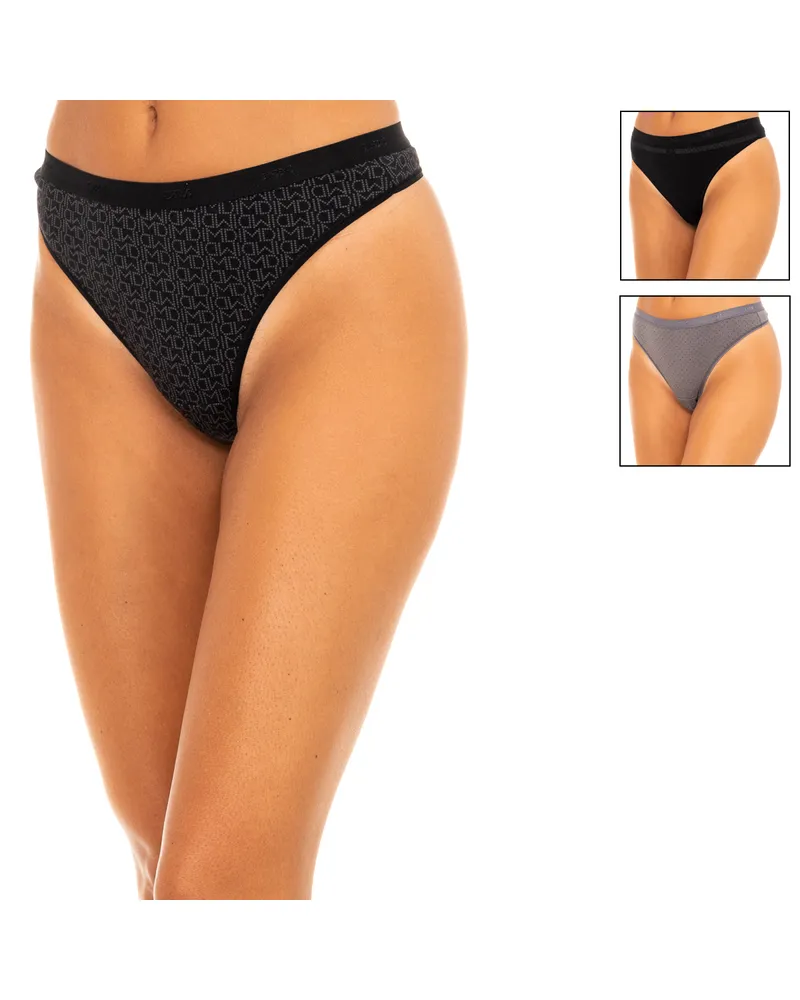 DIM Pack-3 Cotton Strech Thongs mit Innenfutter D4C19 woman Mehrfarbig