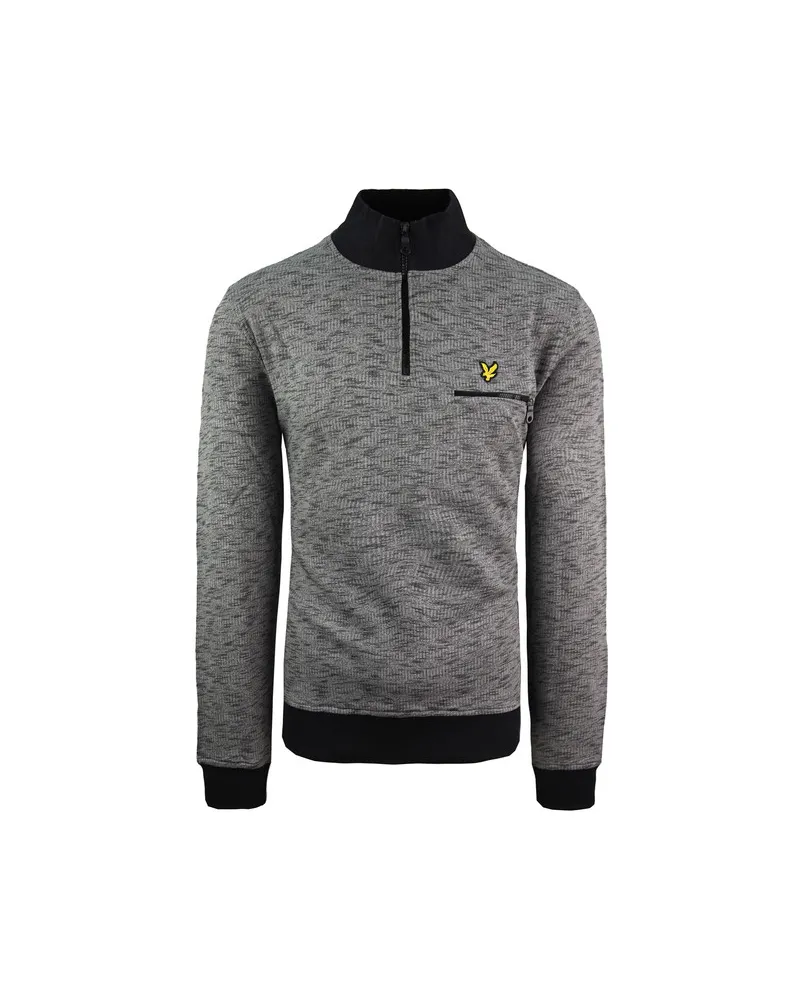 Lyle & Scott Space Dye Herren Pullover Dunkelgrau Dunkelgrau