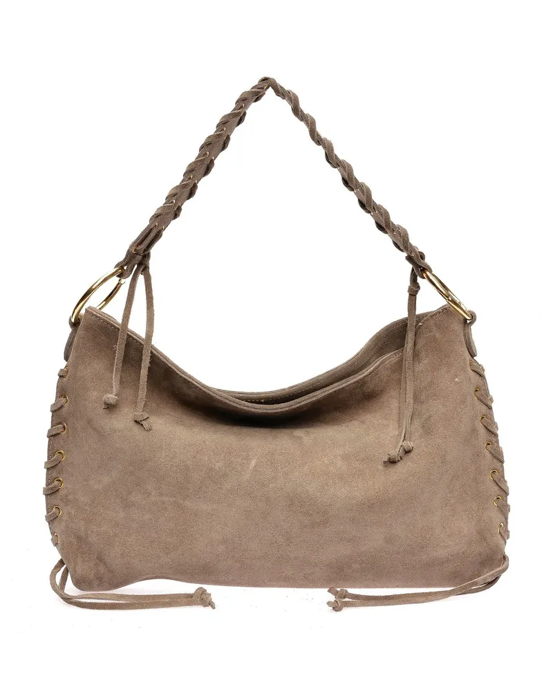 Anna Luchini Beige Rindsledertasche Beige