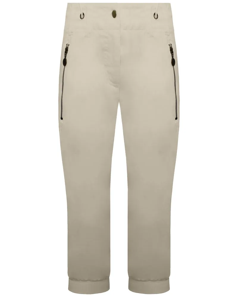 Nike Cropped Damen Beigefarbene Jogginghose Beige