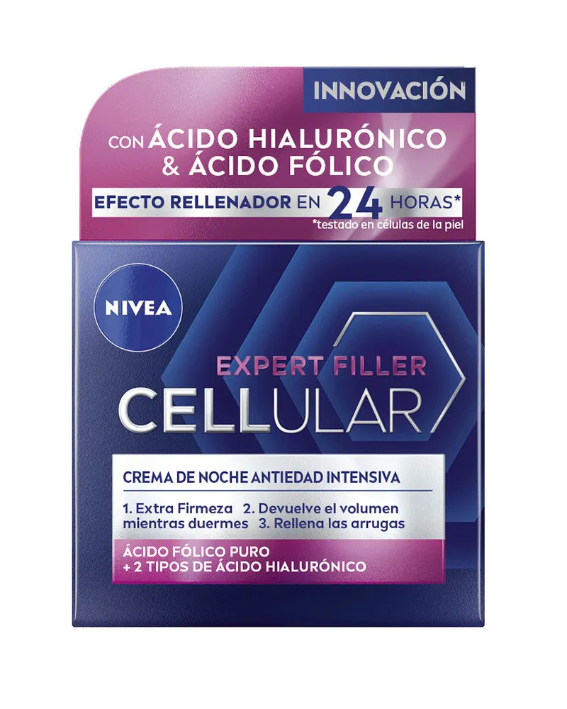 Nivea Cellular Filler Hyaluron- und Folsäure Nachtcreme 50 ml 