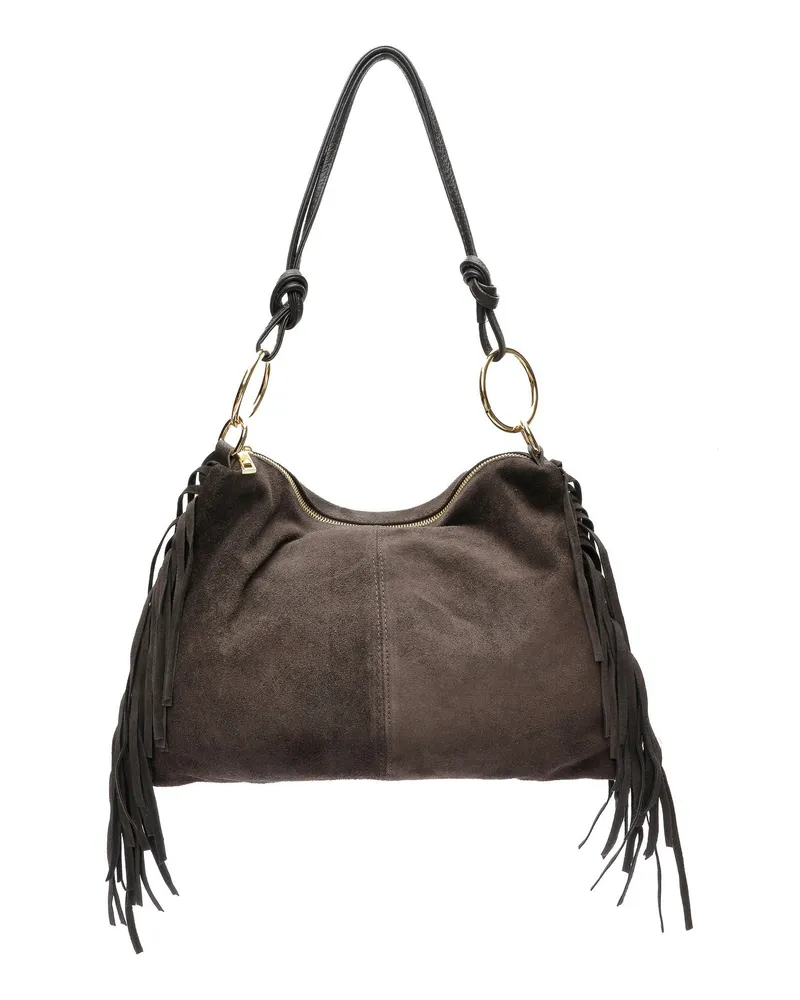 Isabella Rhea Kastanienbraun Rindsledertasche Dunkelbraun