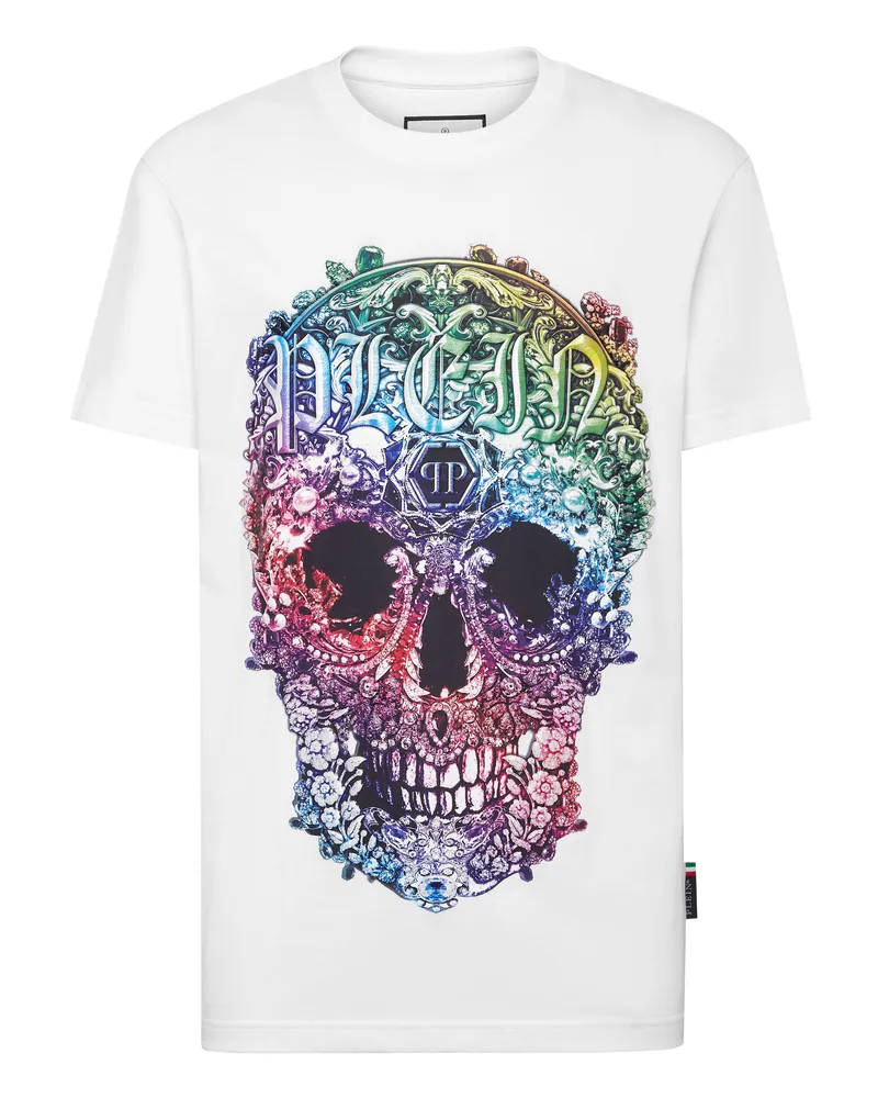 Philipp Plein T-Shirt Skull Weiß