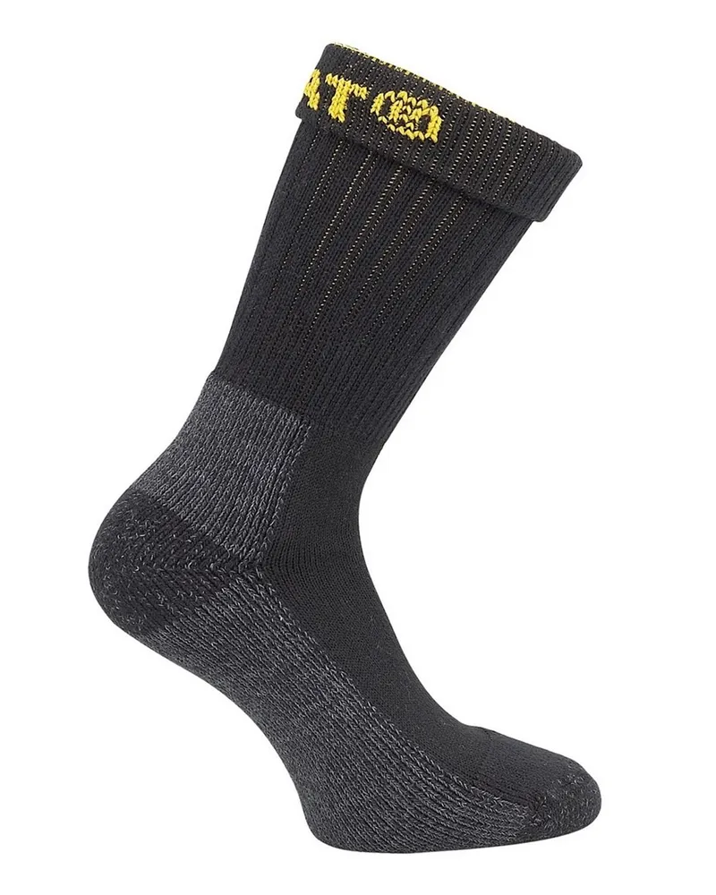 Caterpillar Footwear Industrielle Baumwoll-Arbeitssocken für Herren - Schwarz Schwarz