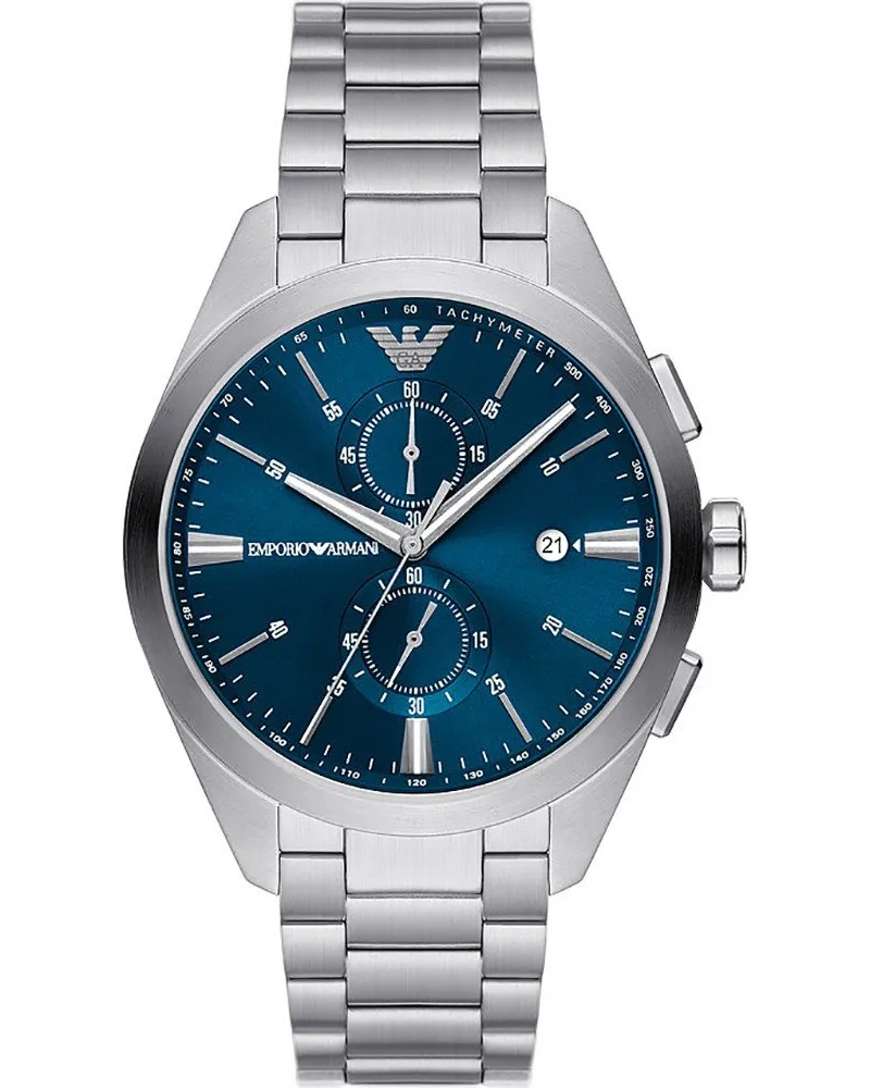 Emporio Armani Claudio Silber Herren Armbanduhr AR11541 Silber