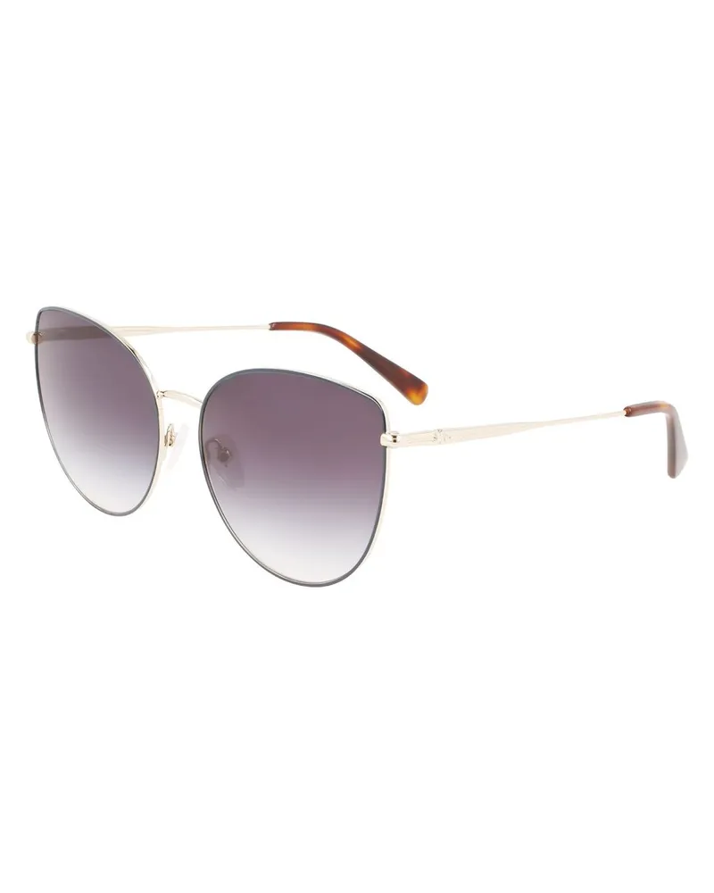 Longchamp Lo610s Cateye Sonnenbrille Hellgrau
