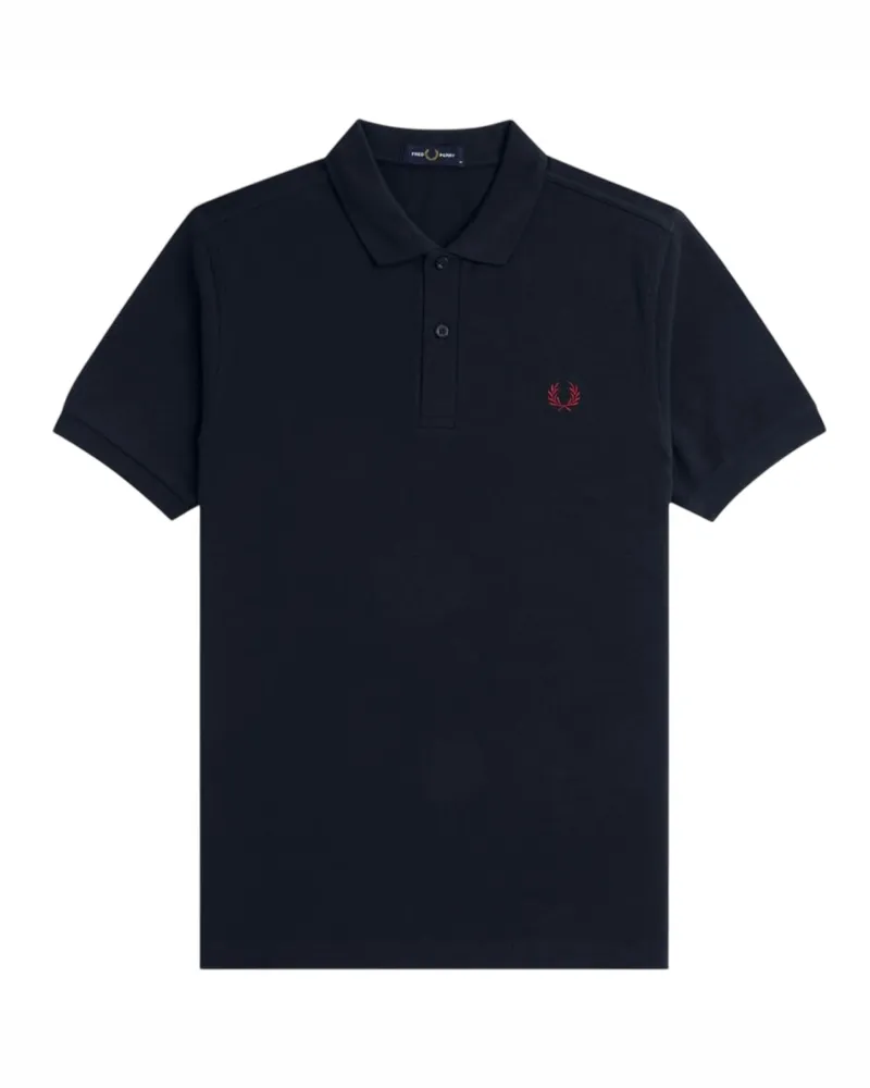 Fred Perry Poloshirt für Herren, Baumwolle (Marine Marineblau