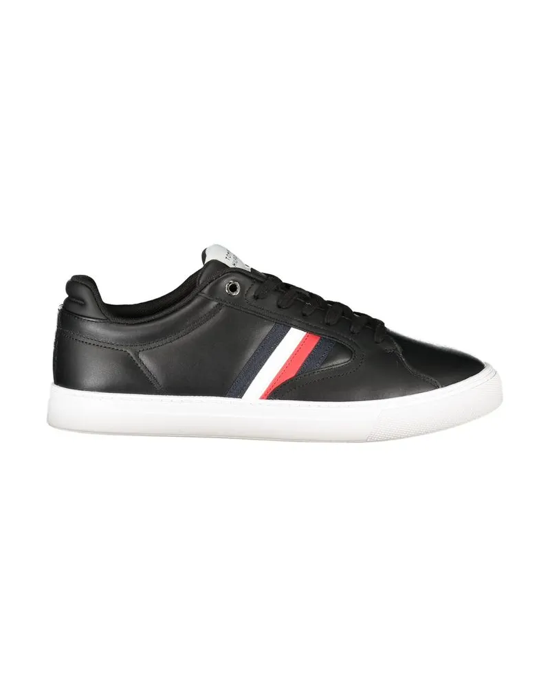 Tommy Hilfiger Schwarze Polyester Herren Sneakers Schwarz