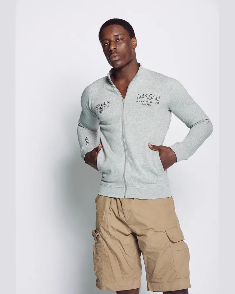 Top Gun Sweatshirt NB20122 Grau