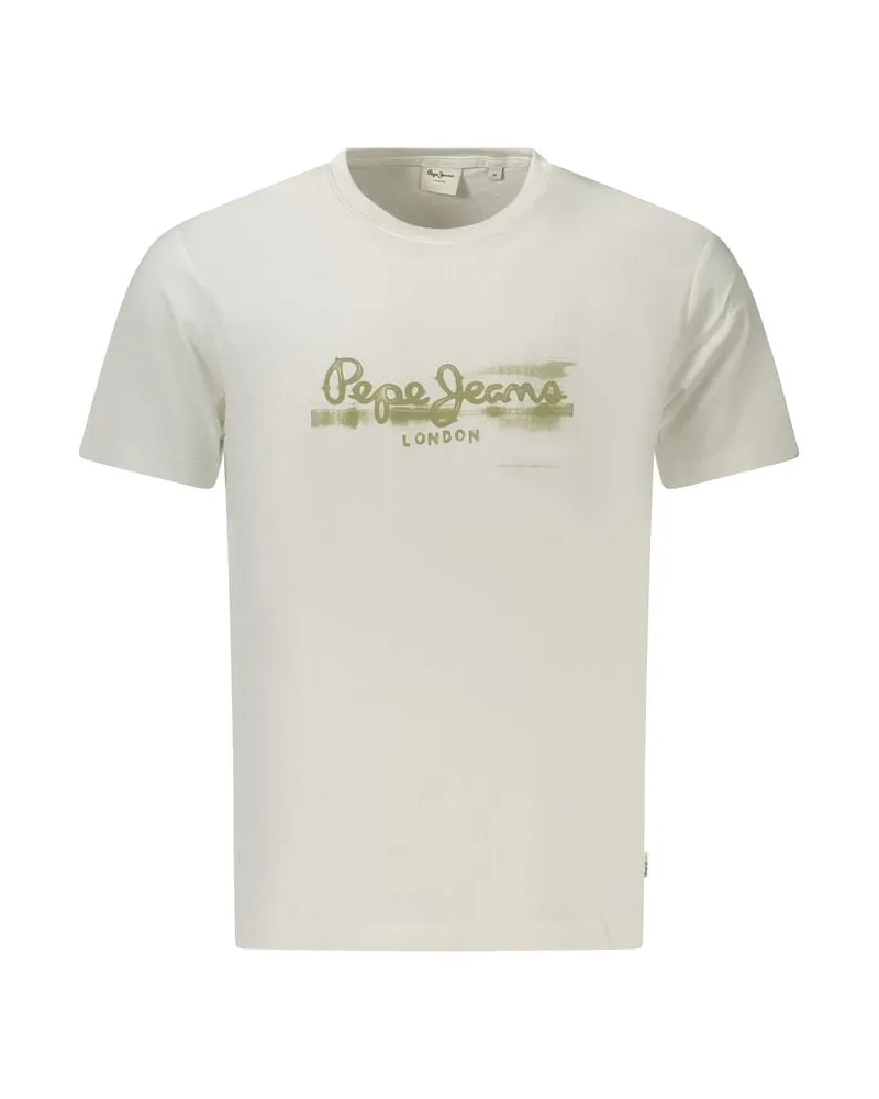 Pepe Jeans Bianco Baumwoll-T-Shirt für Herren - Weiß Weiß