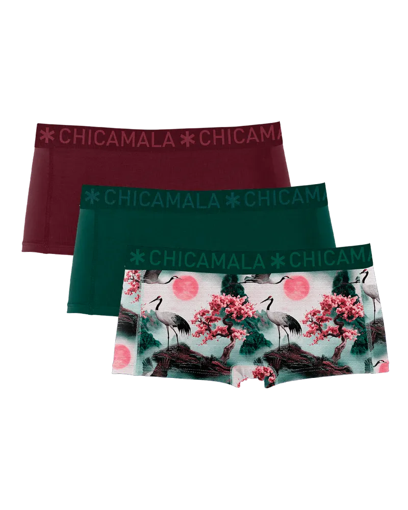 Muchachomalo Chicamala Boxer – 3er-Pack – Unterwäsche für Mädchen Mehrfarbig