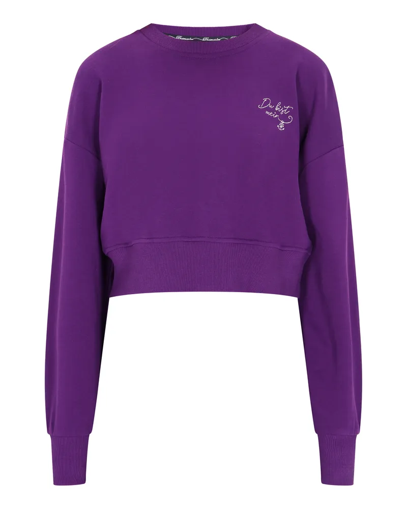 DreiMaster Sweatshirt Damen Dunkellila Lila