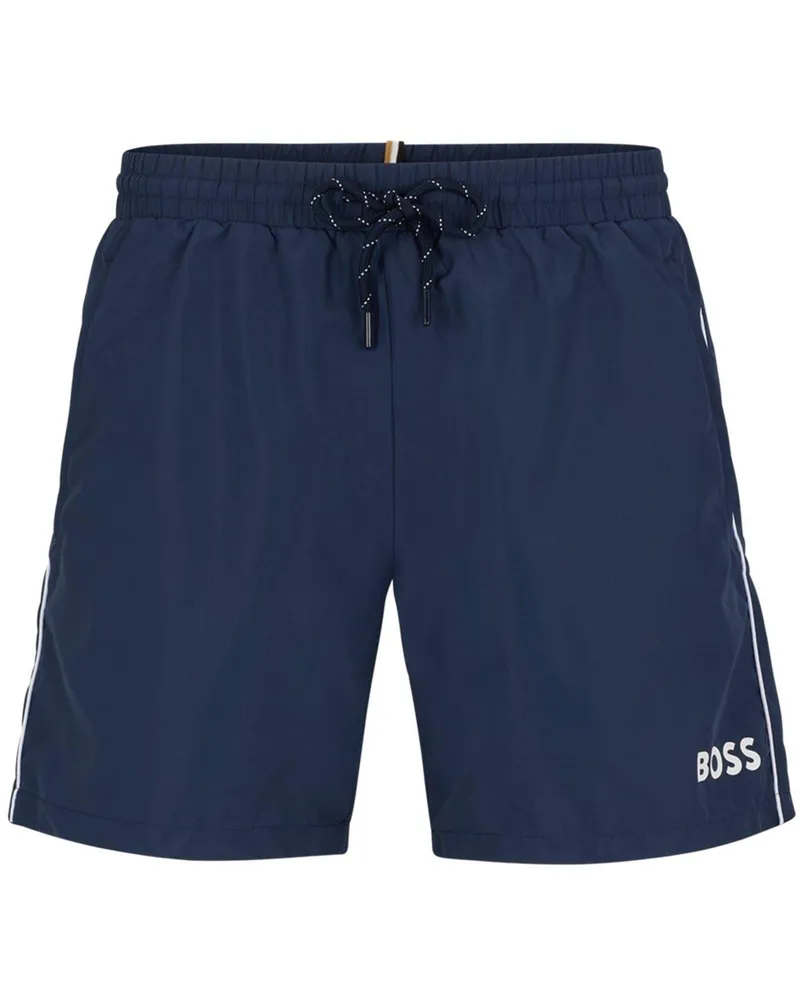 HUGO BOSS Starfish" Badeshorts für Herren (Dunkelblau Blau
