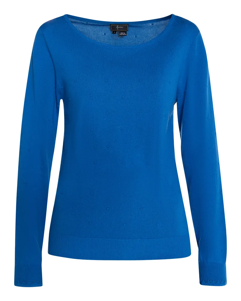 FAINA Strickpullover Damen blau Blau