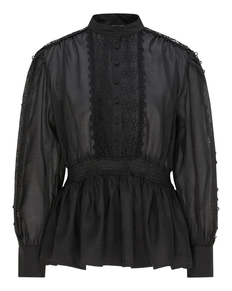 FAINA Bluse Damen schwarz Schwarz