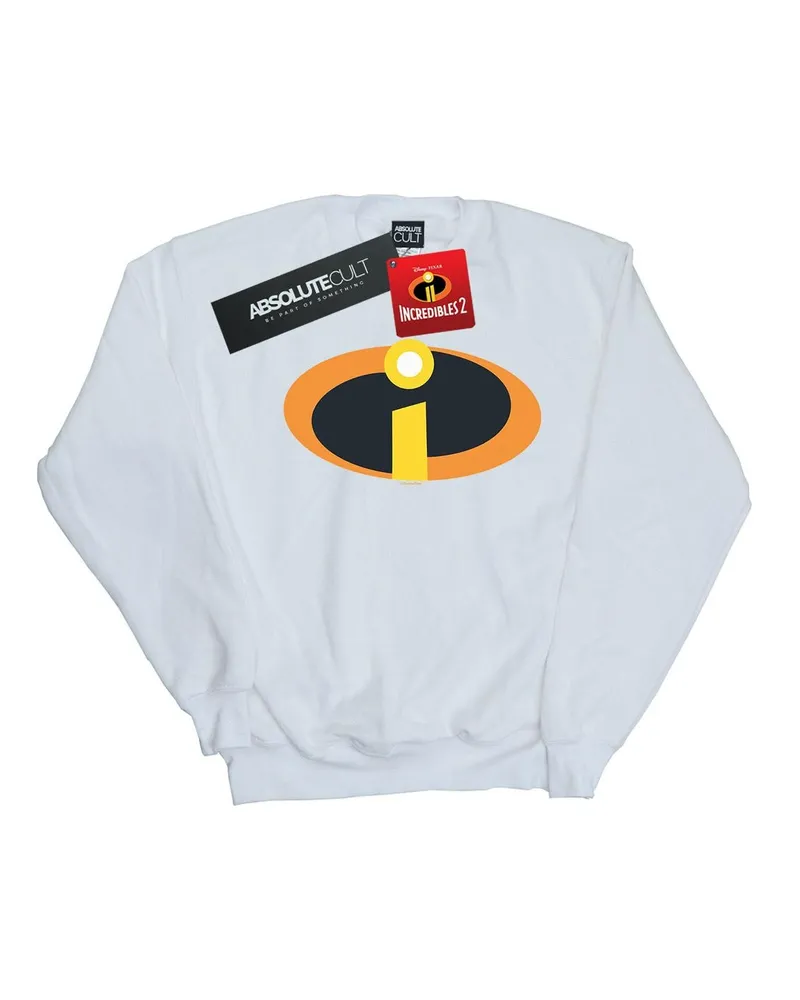 Disney The Incredibles Costume Logo" Sweatshirt für Herren (Weiß Weiß