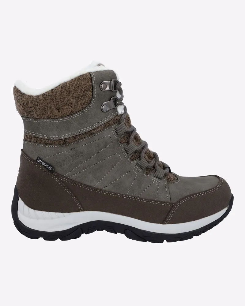 Hi-Tec Riva Mid Damen Wanderschuhe in Beige Grau